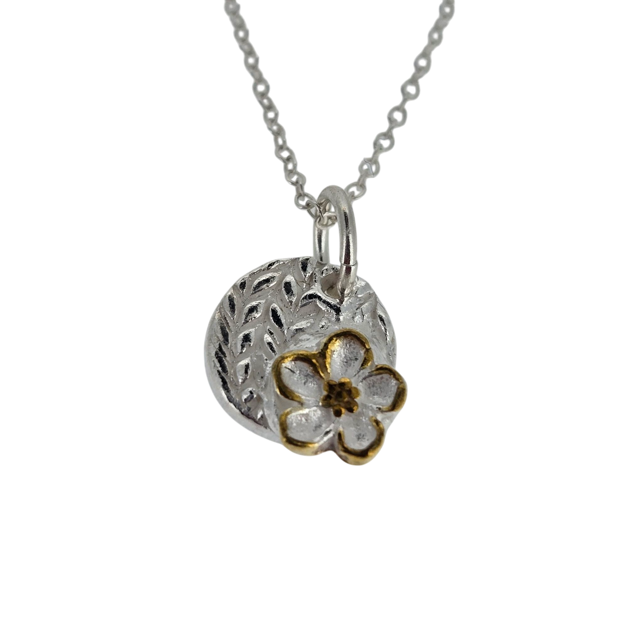 24Kt Gold Flower Charm/ Necklace